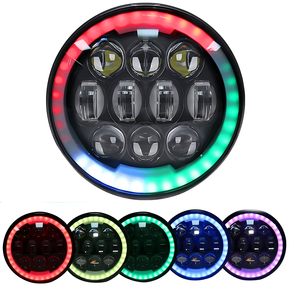 5.75 inch RGB LED Headlight for Harley Davidson
