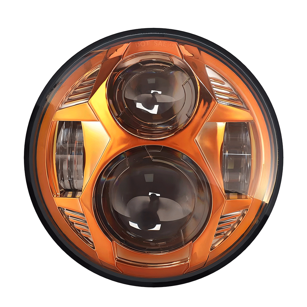5.75 Inch Spider Series LED Motorcycle Projector Headlights for Harley