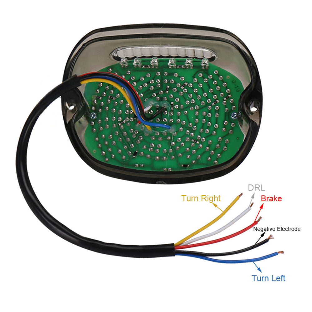 Integrated LED Tail Light for Harley Dyna/Road King/Sportster - Brake, Turn, License Plate