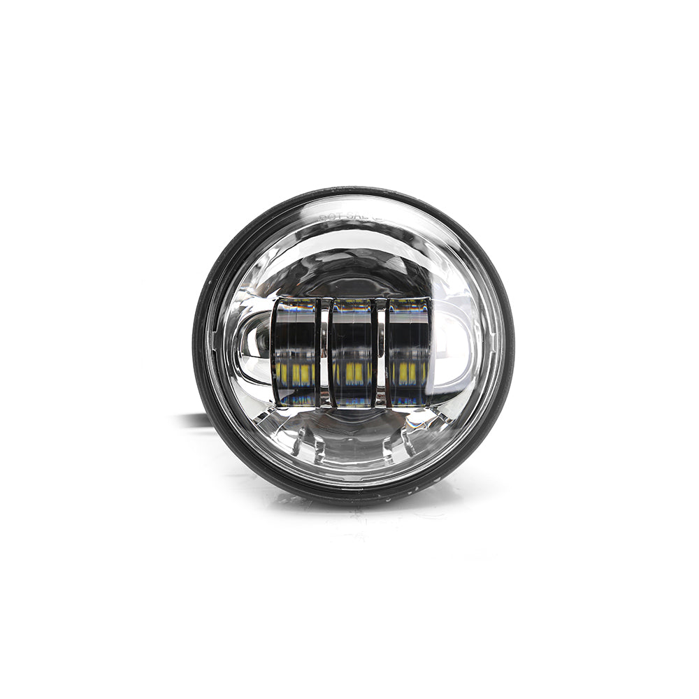 7" LED Headlight + 4.5" Passing Fog Lights Kit with Bracket Ring for Harley Davidson Motorcycles