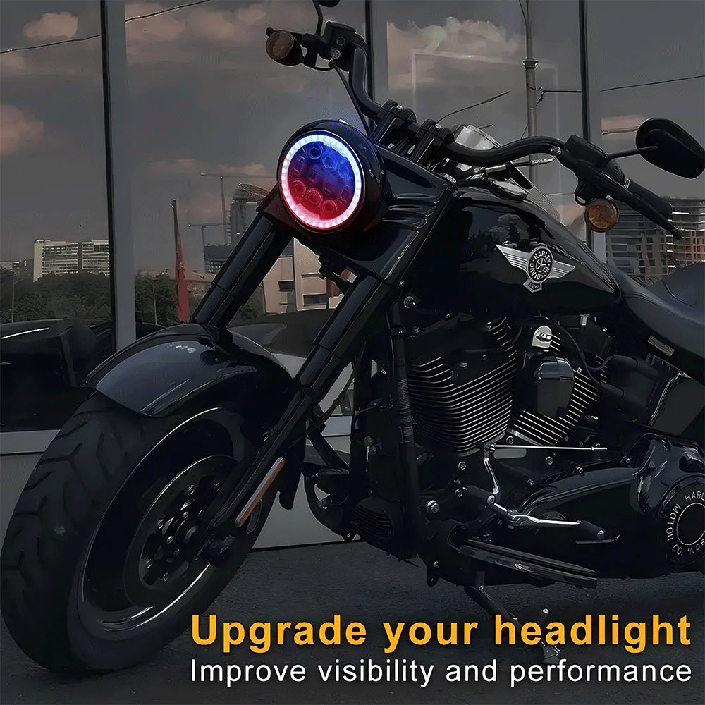 5.75 inch RGB LED Headlight for Harley Davidson