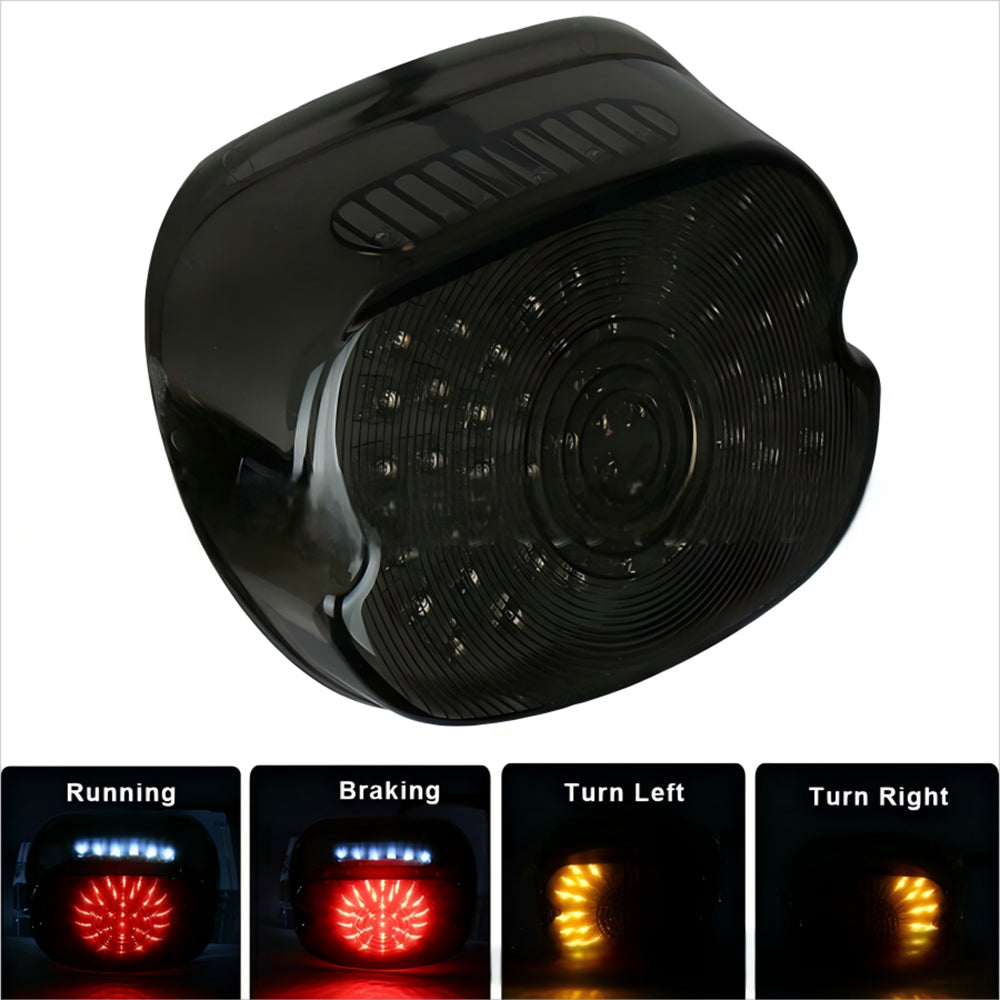 Integrated LED Tail Light for Harley Dyna/Road King/Sportster - Brake, Turn, License Plate