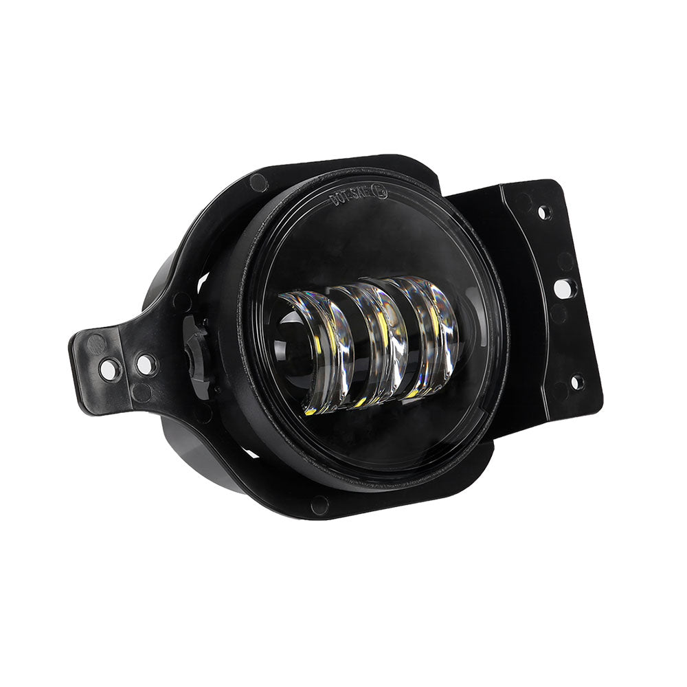 9" Black LED Headlights & 4" 60W Black LED Fog Lights Combo Kit Fits '18-'25 Jeep Wrangler JL JLU 4xe/ Jeep Gladiator JT