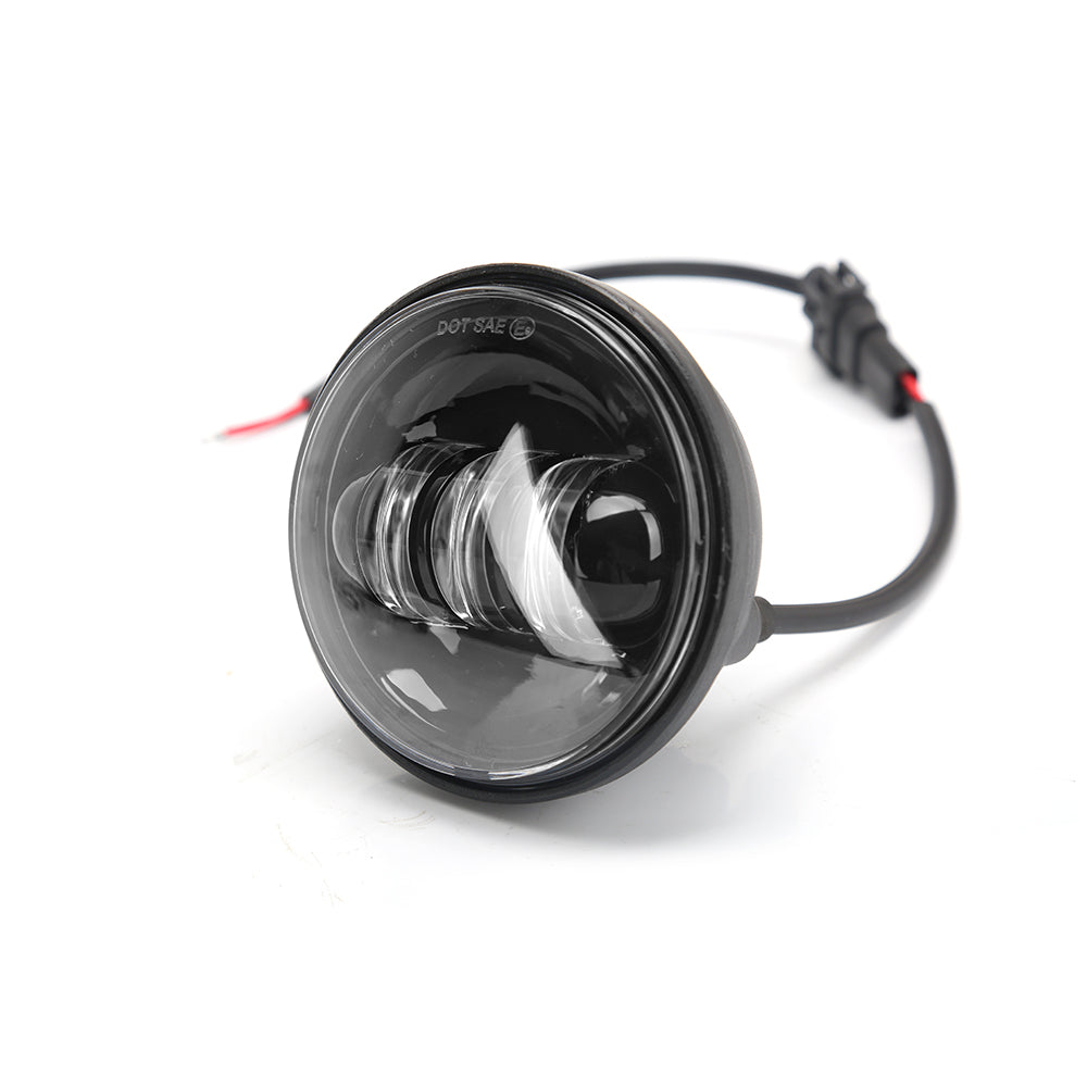 7" LED Headlight + 4.5" Passing Fog Lights Kit with Bracket Ring for Harley Davidson Motorcycles