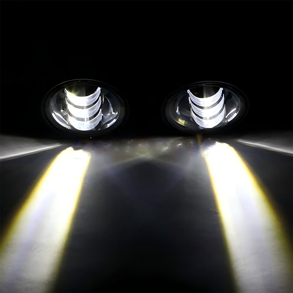 4 Inch 30W Black LED Fog Lights for 2007-2018 Jeep Wrangler JK JKU (2pcs/set)