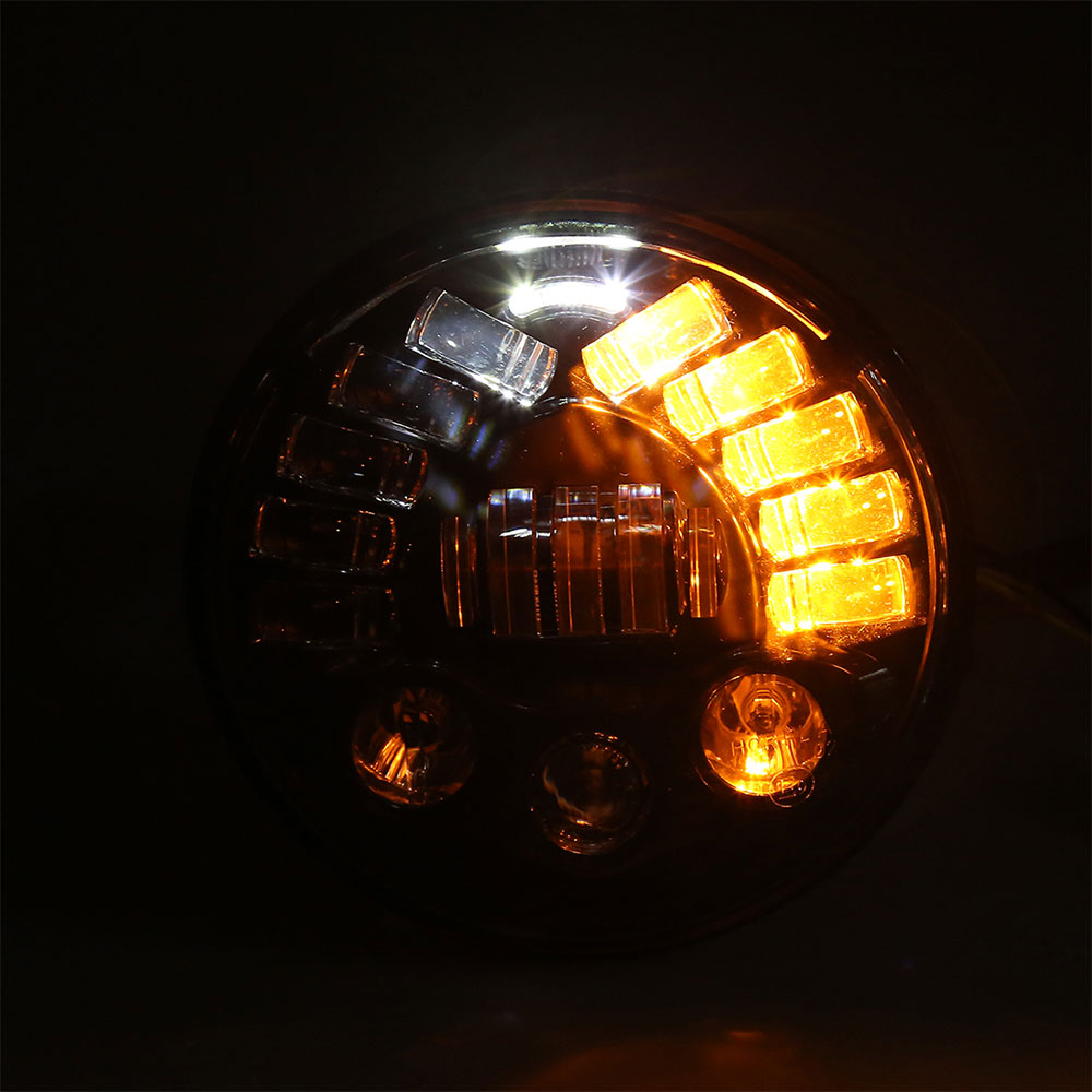 5.75" Multifunction LED Headlight with DRL & Turn Signals for Harley-Davidson