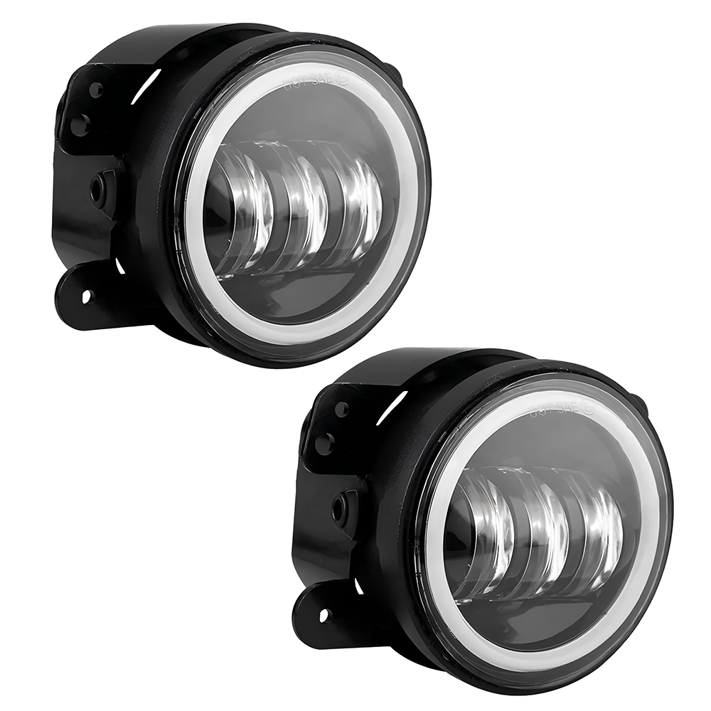 4-Inch 30W RGB LED Fog Lights for 2007-2018 Jeep Wrangler JK JLU
