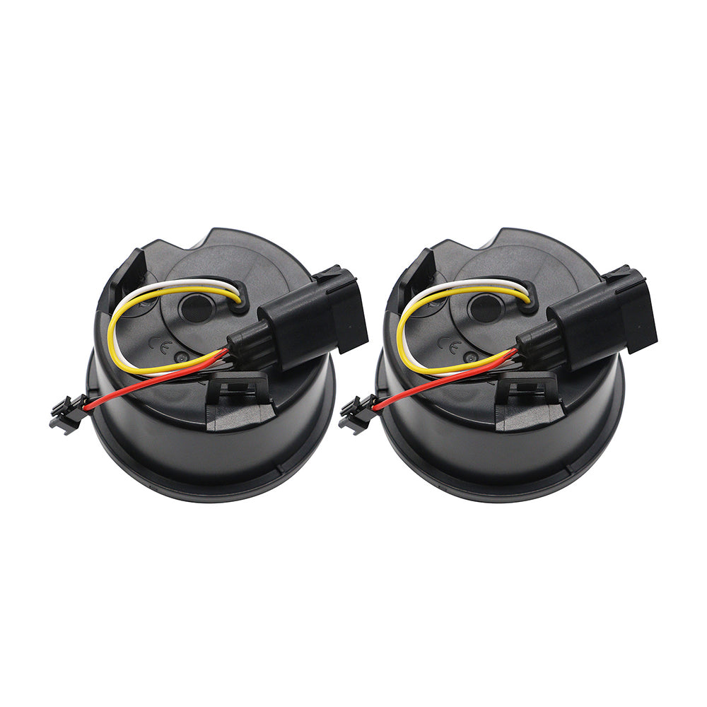 Jeep Wrangler JK Smoked/Clear Front Turn Signal Lights w/DRL and Sequential Turn Signal (2Pcs/Set)