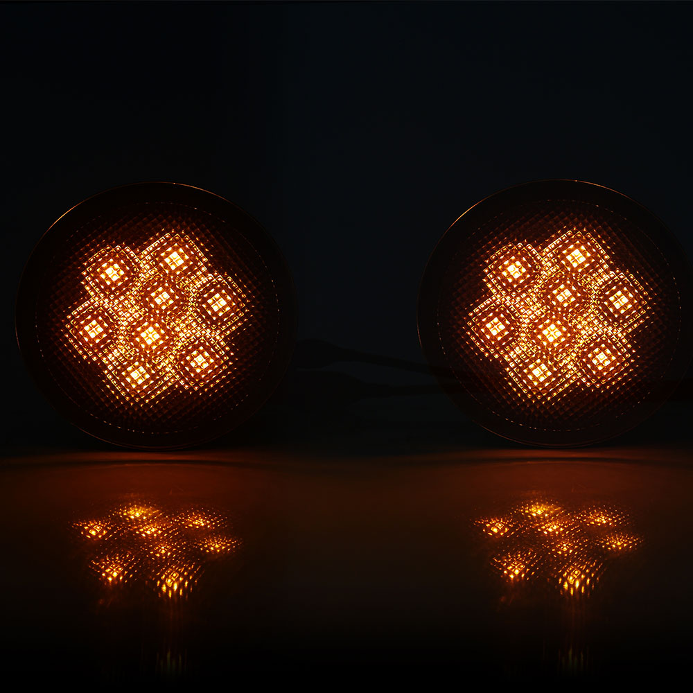 LED Front Turn Signal Lights for 2007-2018 Jeep Wrangler JK JKU (2pcs/set)