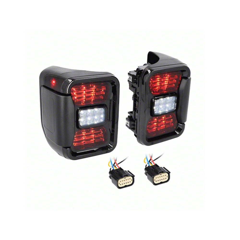 Smoked LED Tail Light Assembly for 2019-2025 Jeep Gladiator JT (Pair)