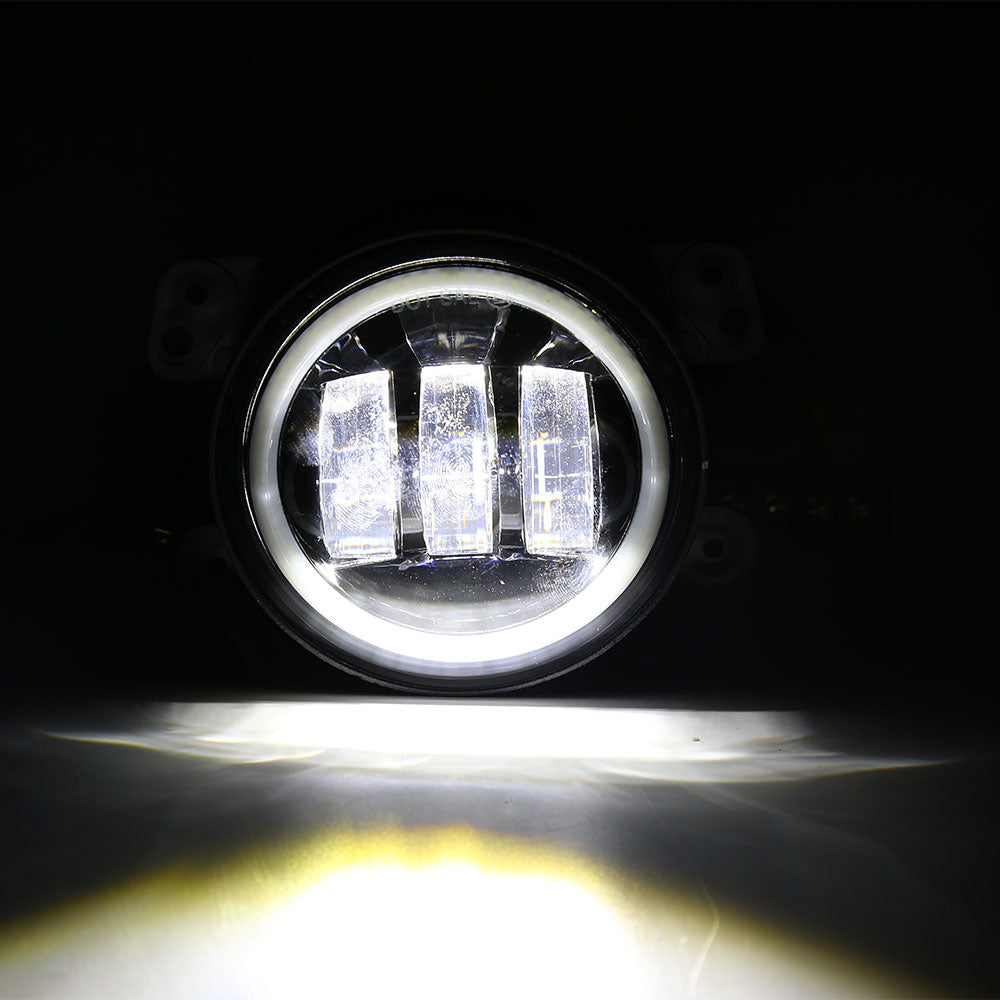 Harley-Davidson 4.5" 30W LED Passing Lamps with DRL (Chrome/Black)