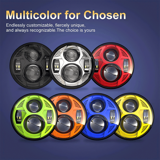 5.75 Inch Spider Series LED Motorcycle Projector Headlights for Harley