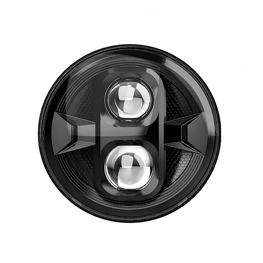 7" 3D Dual Lens Projector 45W LED Headlight for Harley Davidson