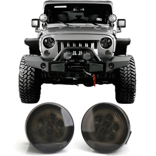 LED Front Turn Signal Lights for 2007-2018 Jeep Wrangler JK JKU