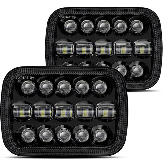5x7 7x6 H6054 110W Led Headlights for Jeep XJ/YJ/MJ Chevy GMC Ford Toyota Nissan (2pcs/set)