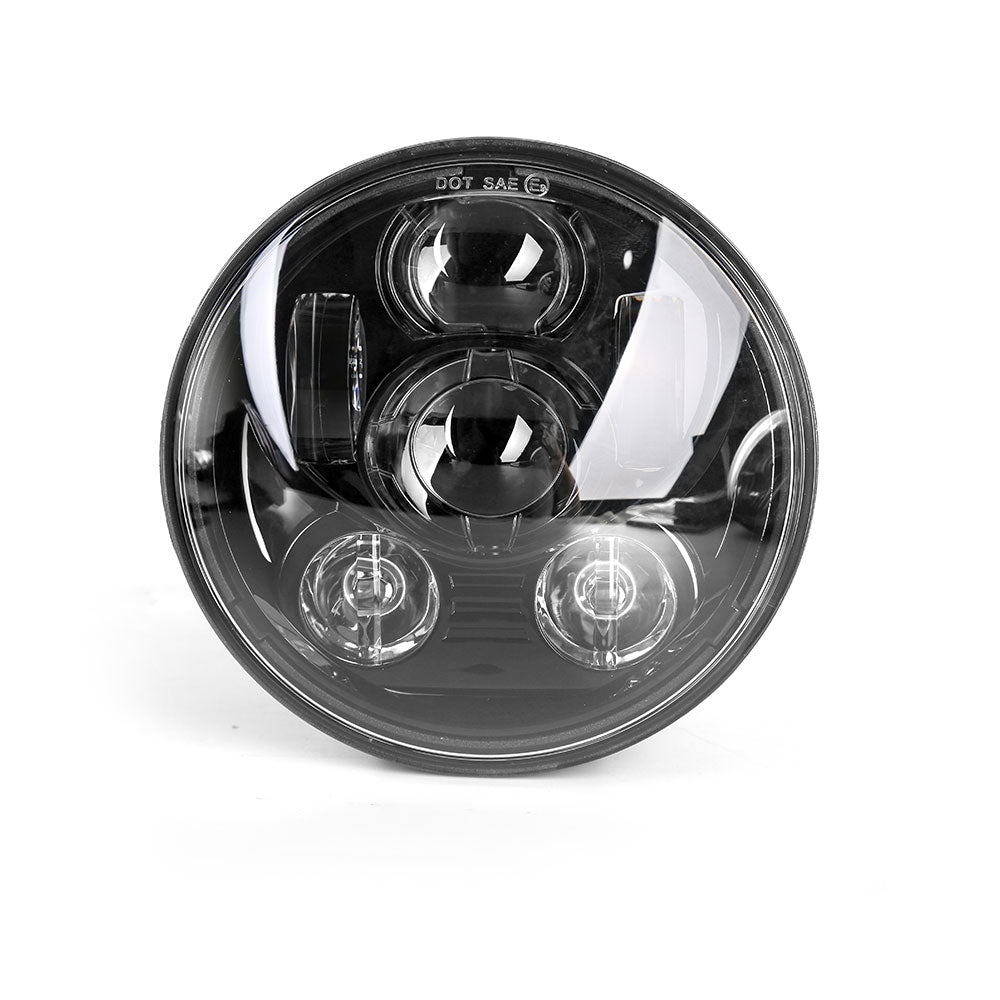 5-Bead 5.75" 60W LED Headlight for Harley Motorcycles