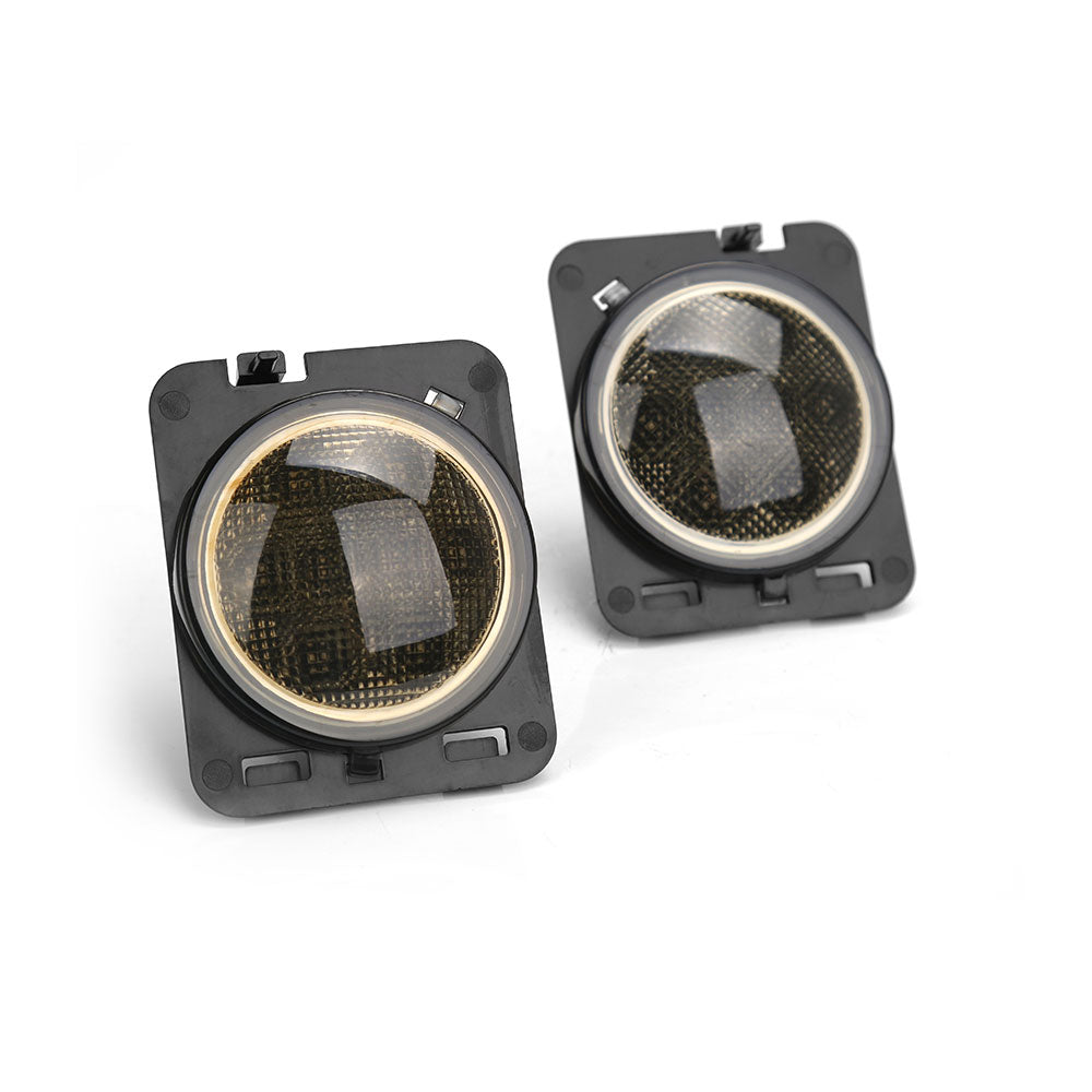Smoked LED Side Marker Lights for 2007-2018 Jeep Wrangler JK JKU