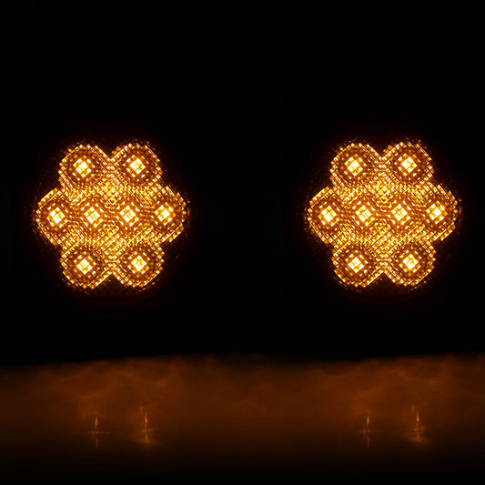 Smoked LED Side Marker Lights for 2007-2018 Jeep Wrangler JK JKU