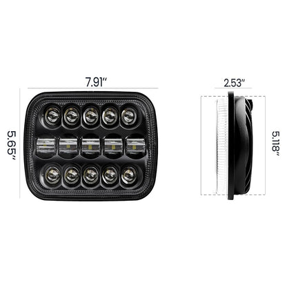 5x7 7x6 H6054 110W Led Headlights for Jeep XJ/YJ/MJ Chevy GMC Ford Toyota Nissan (2pcs/set)