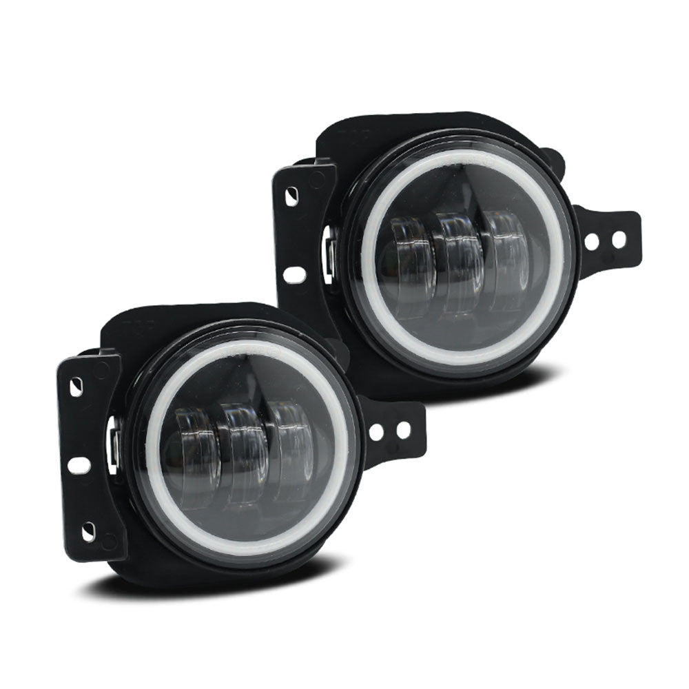 4" 60W Jeep Fog Lights with DRL & Turn Signal for '18-'25 Jeep Wrangle JL 4xe Gladiator JT