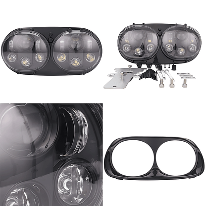 '98-'13 Harley Road Glide 90W 5.75 inch LED Headlight