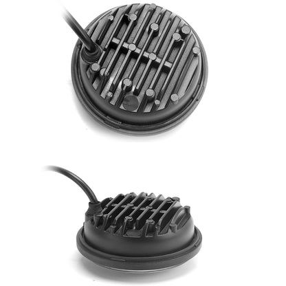 4.5" 30W Black & Chrome LED Passing Fog Lights for Harley (Pair)