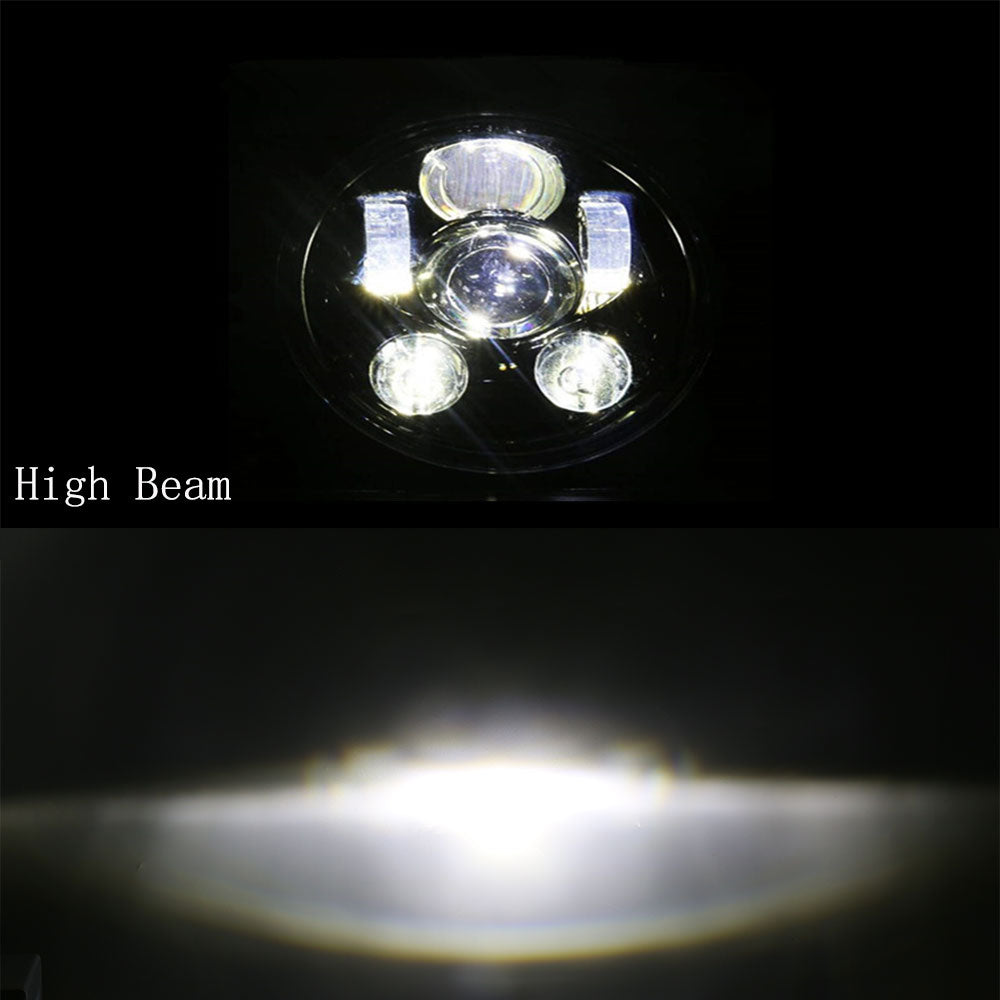 5-Bead 5.75" 60W LED Headlight for Harley Motorcycles