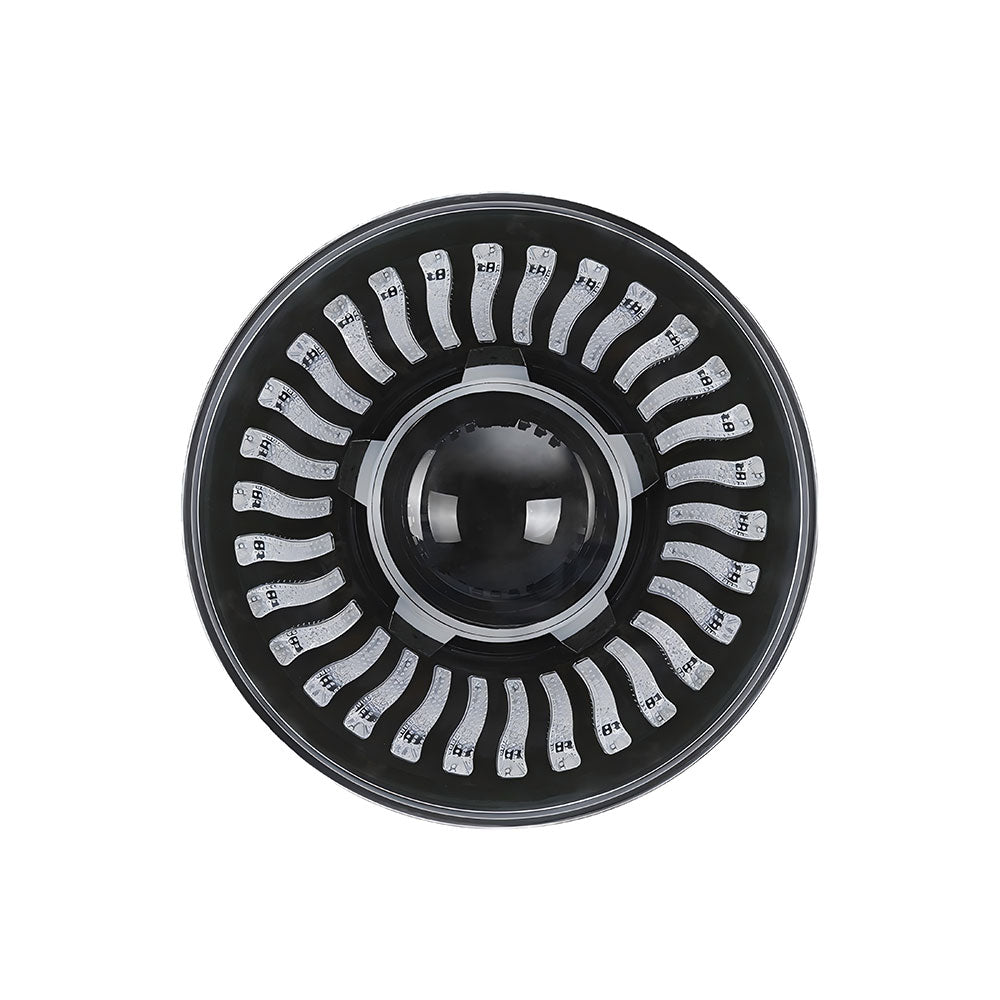 7" LED Lens Headlights with DRL & Turn Signal for 1976-2018 Jeep Wrangler CJ TJ LJ JK JKU (2pcs/set)